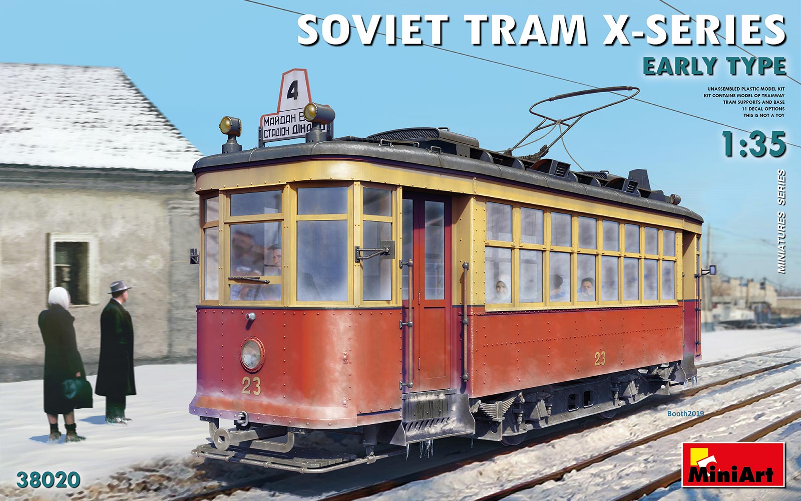 Miniart 1:35 Soviet Tram X-Series Early Type MA38020