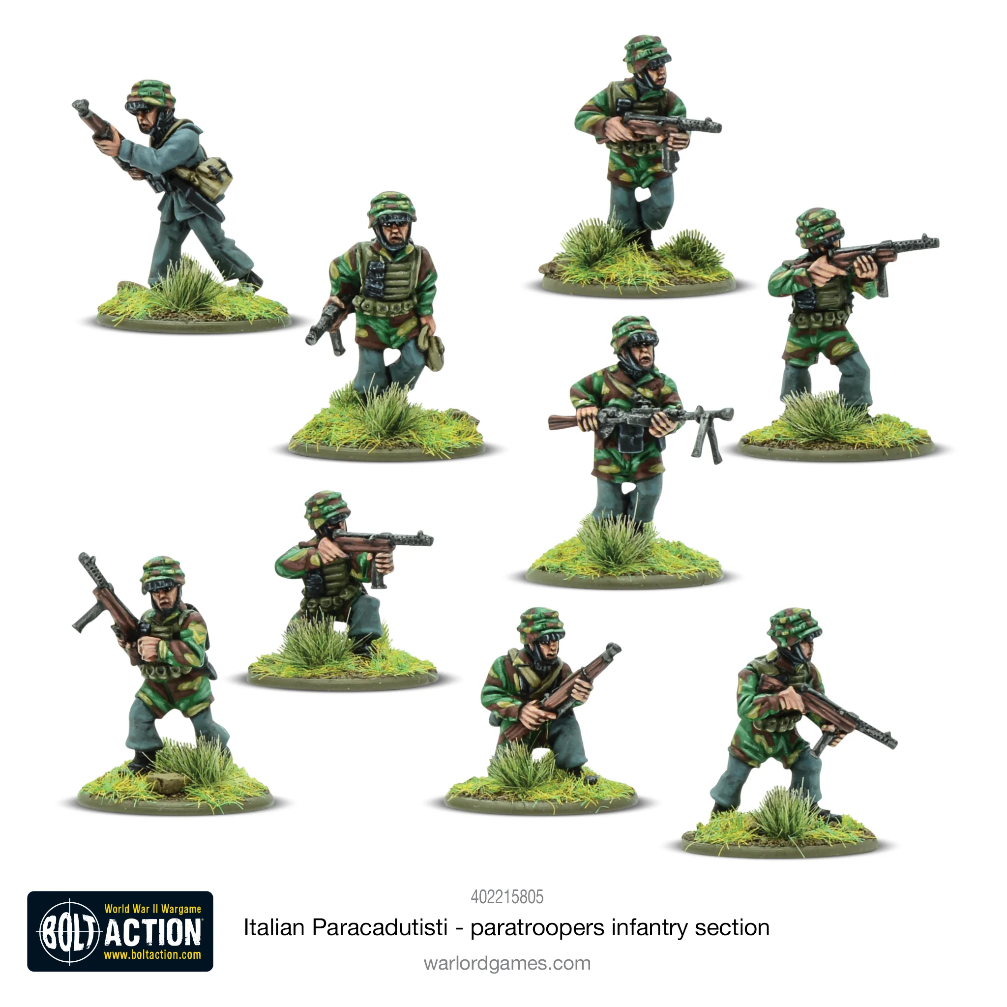 Bolt Action 1:56 Italian Army Guastatori Destruction Group 402215804 - Afbeelding 3