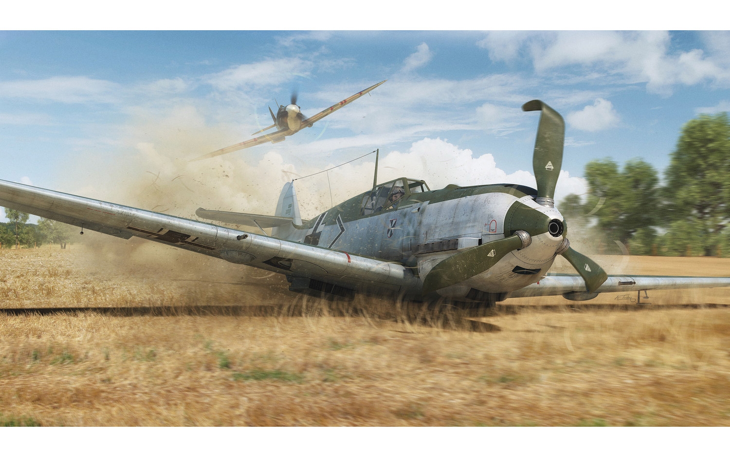 Airfix 1:48 Messerschmitt Me 109E-4/E-1 AF05120B - Afbeelding 2