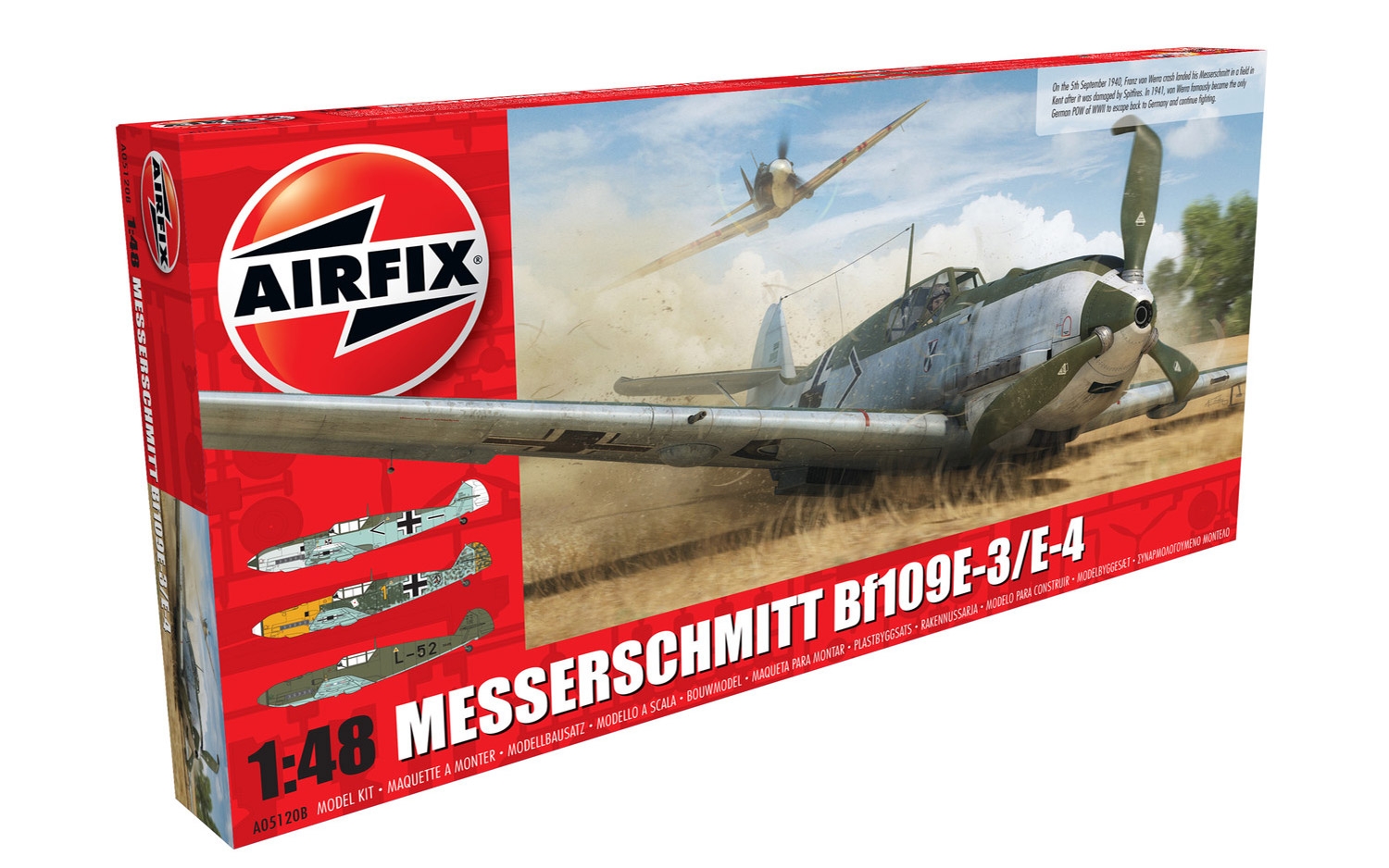 Airfix 1:48 Messerschmitt Me 109E-4/E-1 AF05120B