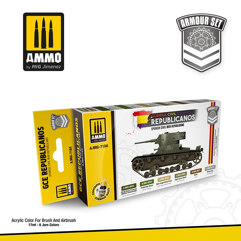 Ammo Mig Spanish Civil War-Republicans Color Set MIG7184