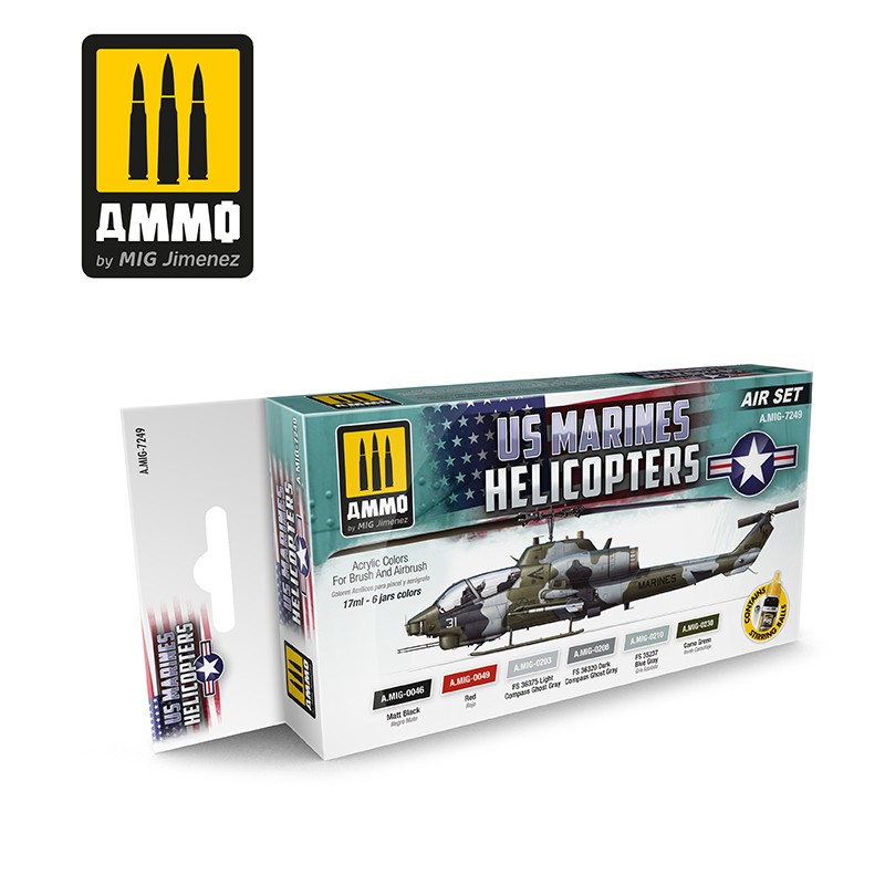 Ammo Mig US Marines Helicopters Color Set MIG7249
