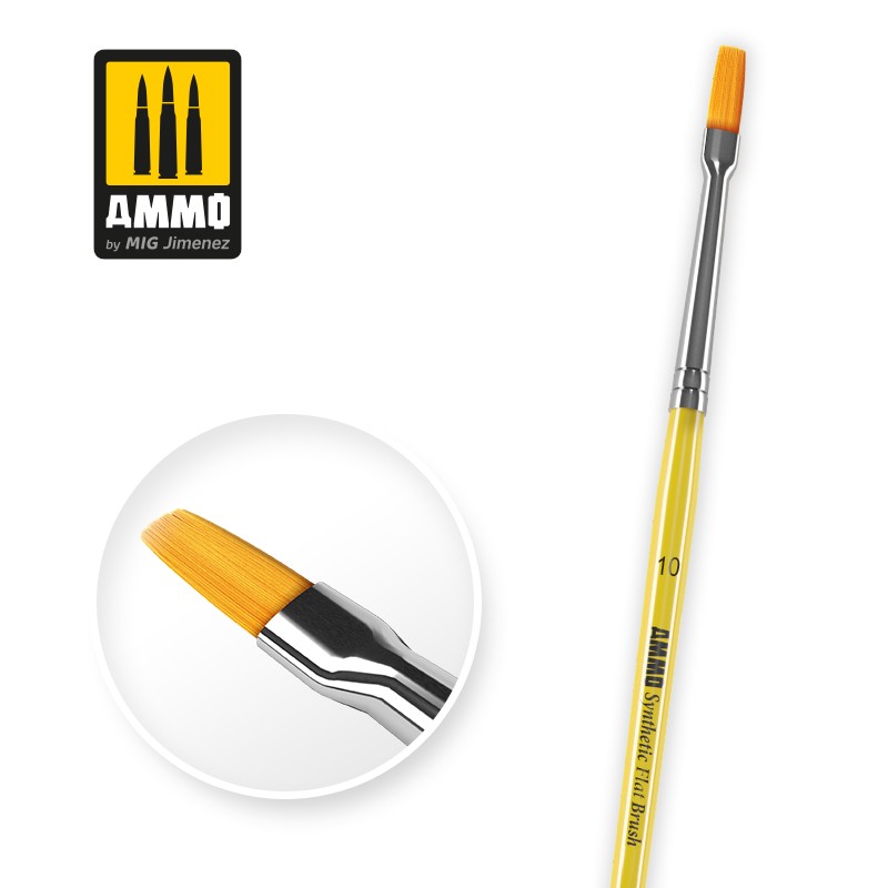 Ammo Mig Synthetic Brush Flat 10 ( 1 ) MIG8622