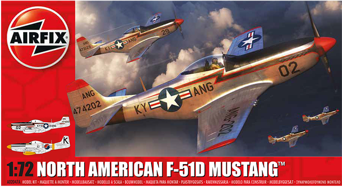 Airfix 1:72 North American F-51D Mustang AF02047A