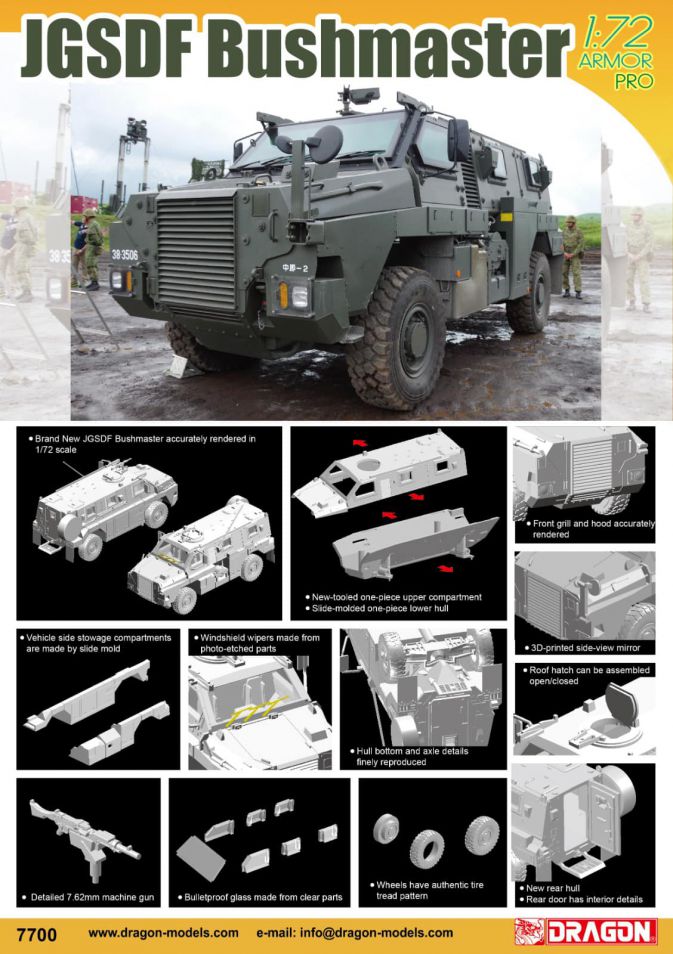 Dragon 1:72 JGSDF Bushmaster DR7700