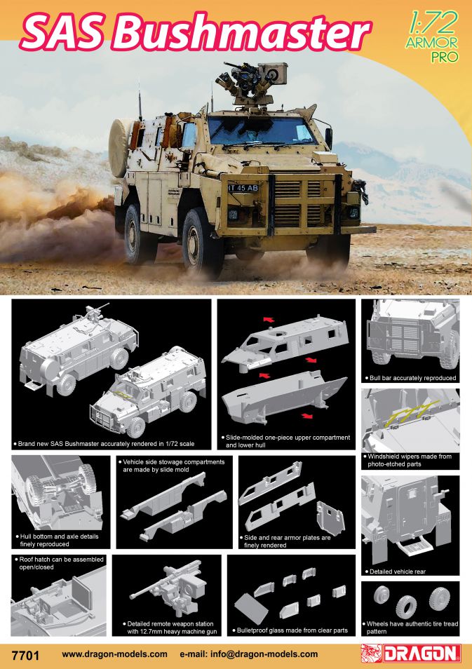 Dragon 1:72 SAS Bushmaster DR7701