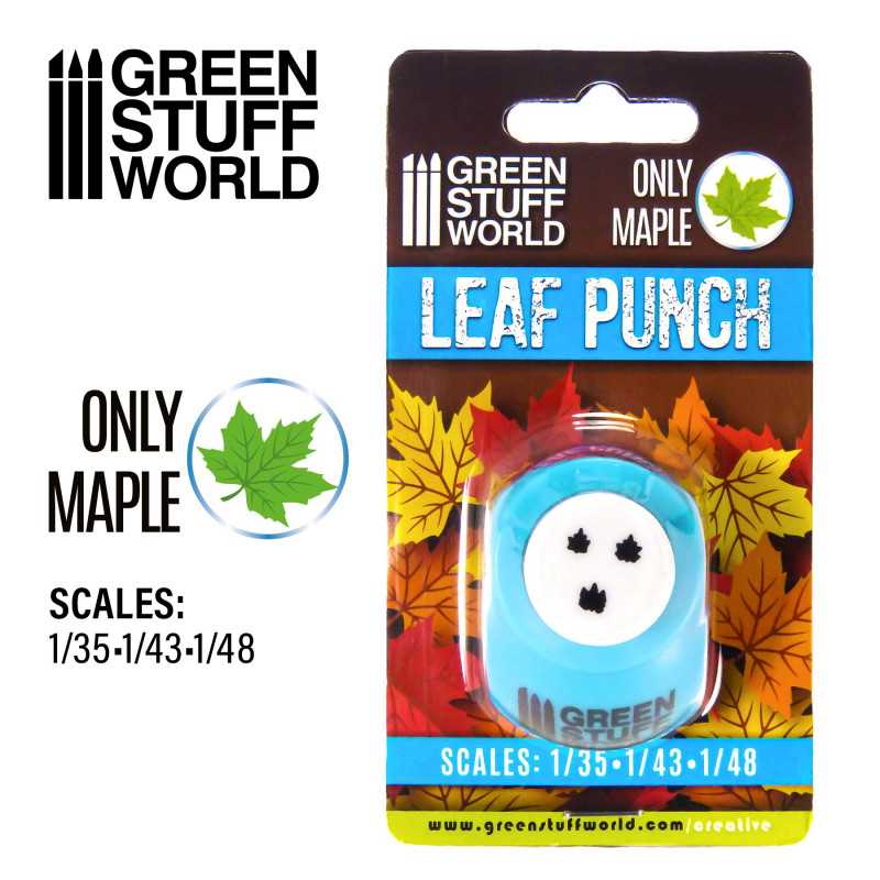 Green Stuff Miniature Leaf Punch MEDIUM BLUE GSW1415 - Afbeelding 3