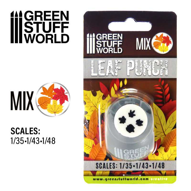 Green Stuff Miniature Leaf Punch GREY GSW1300 - Afbeelding 3
