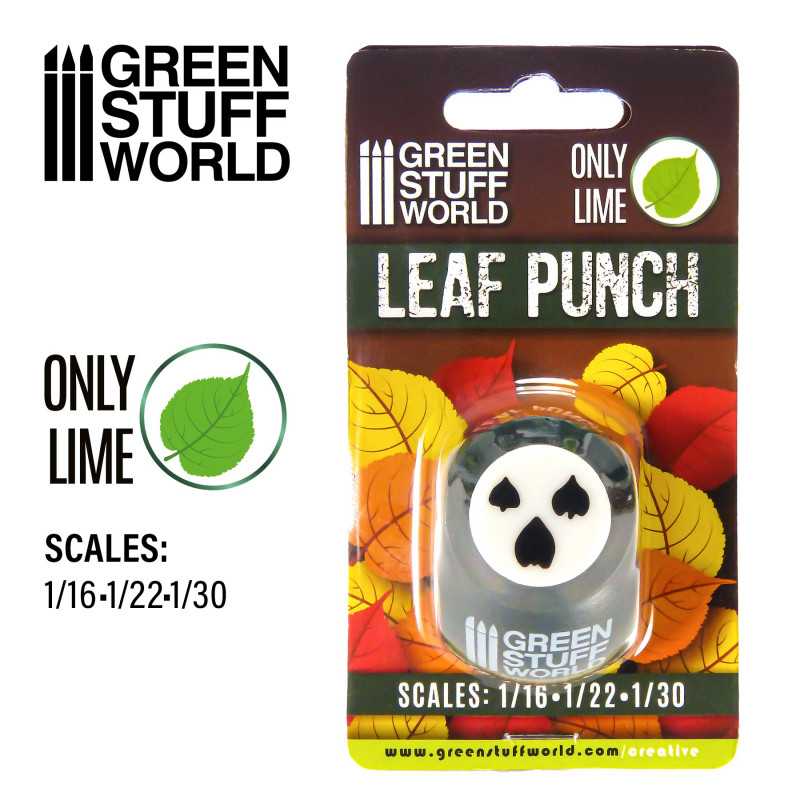 Green Stuff Miniature Leaf Punch DARK GREEN GSW1311 - Afbeelding 3
