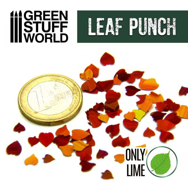 Green Stuff Miniature Leaf Punch DARK GREEN GSW1311 - Afbeelding 2