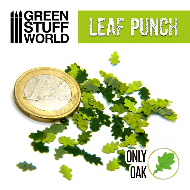 Green Stuff Miniature Leaf Punch LIGHT GREEN GSW1312 - Afbeelding 2