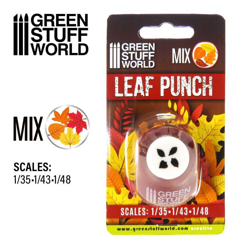 Green Stuff Miniature Leaf Punch RED GSW1310 - Afbeelding 3