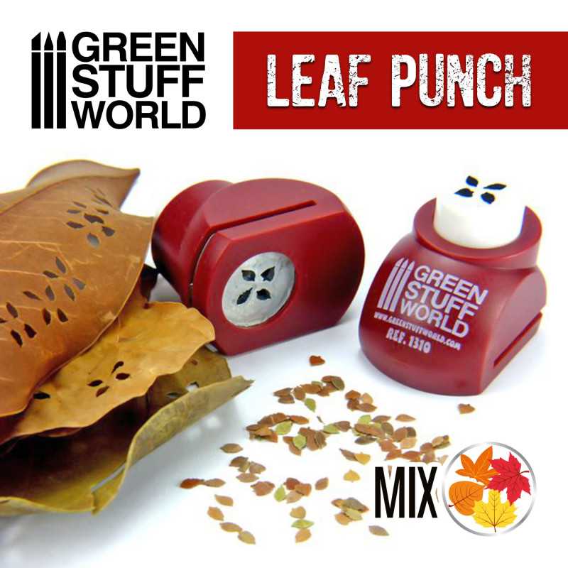 Green Stuff Miniature Leaf Punch RED GSW1310