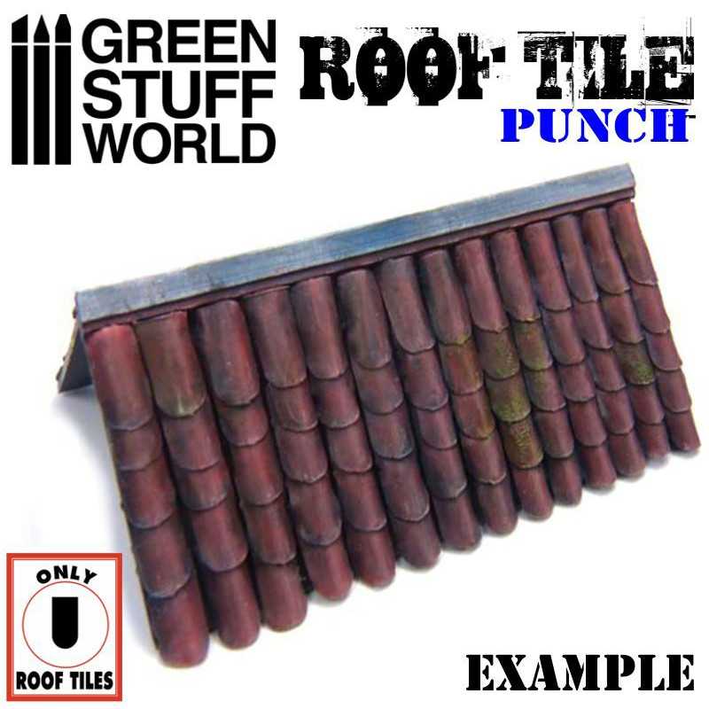Green Stuff Miniature ROOF TILE Punch GSW1417 - Afbeelding 2