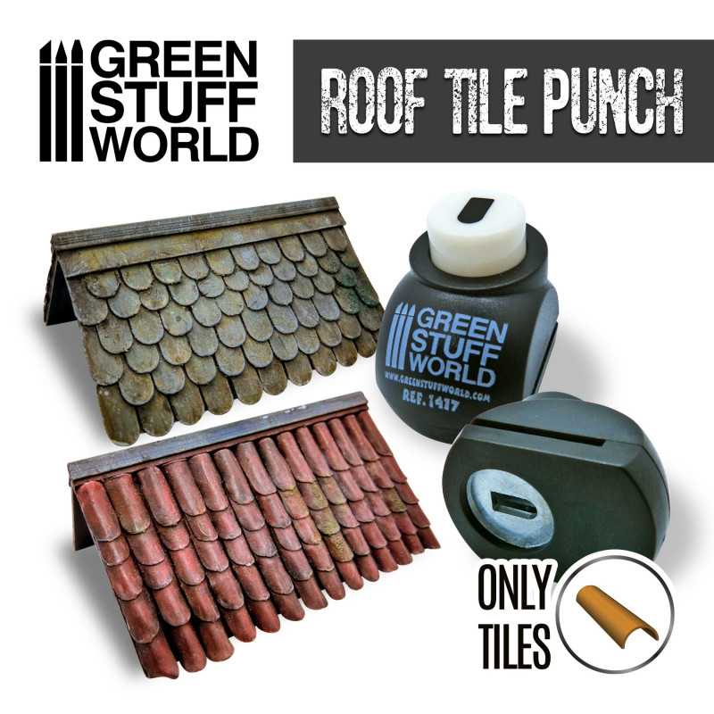 Green Stuff Miniature ROOF TILE Punch GSW1417