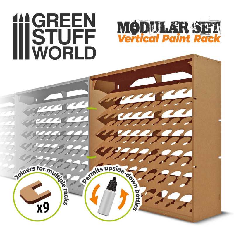 Green Stuff Modular Paint Rack - VERTICAL 17ml GSW10559 - Afbeelding 2