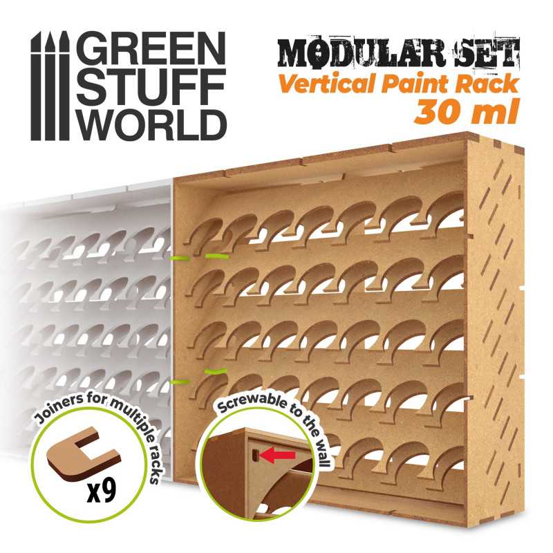 Green Stuff Modular Paint Rack - VERTICAL 30ml GSW11242 - Afbeelding 2