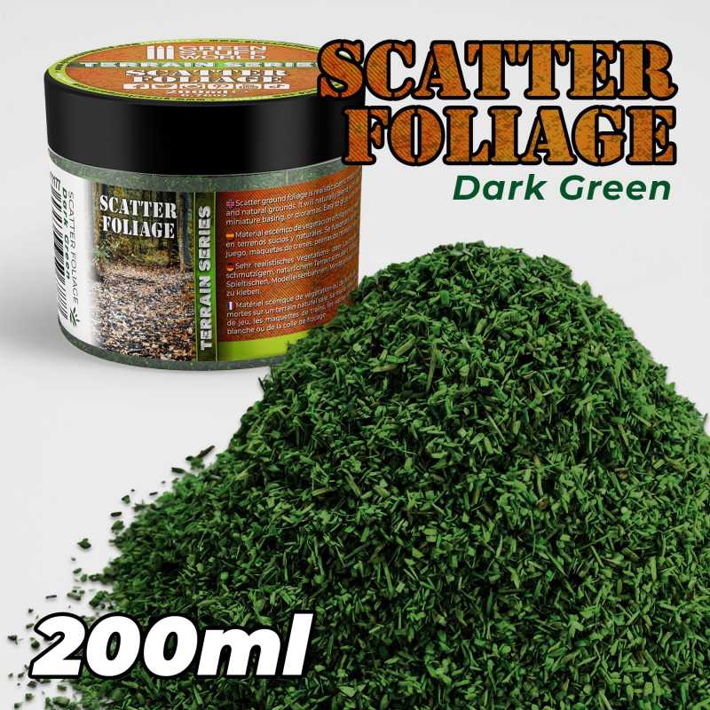 Green Stuff Scatter Foliage - DARK GREEN - 200ml GSW1177