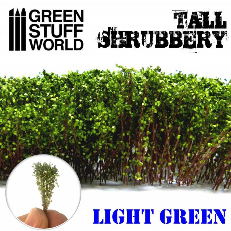 Green Stuff Tall Shrubbery - LIGHT GREEN GSW9925 - Afbeelding 3
