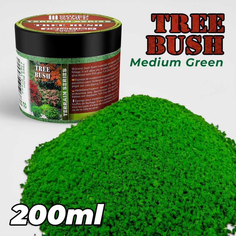 Green Stuff Tree Bush Clump Foliage - MEDIUM GREEN - 200ml GSW11184