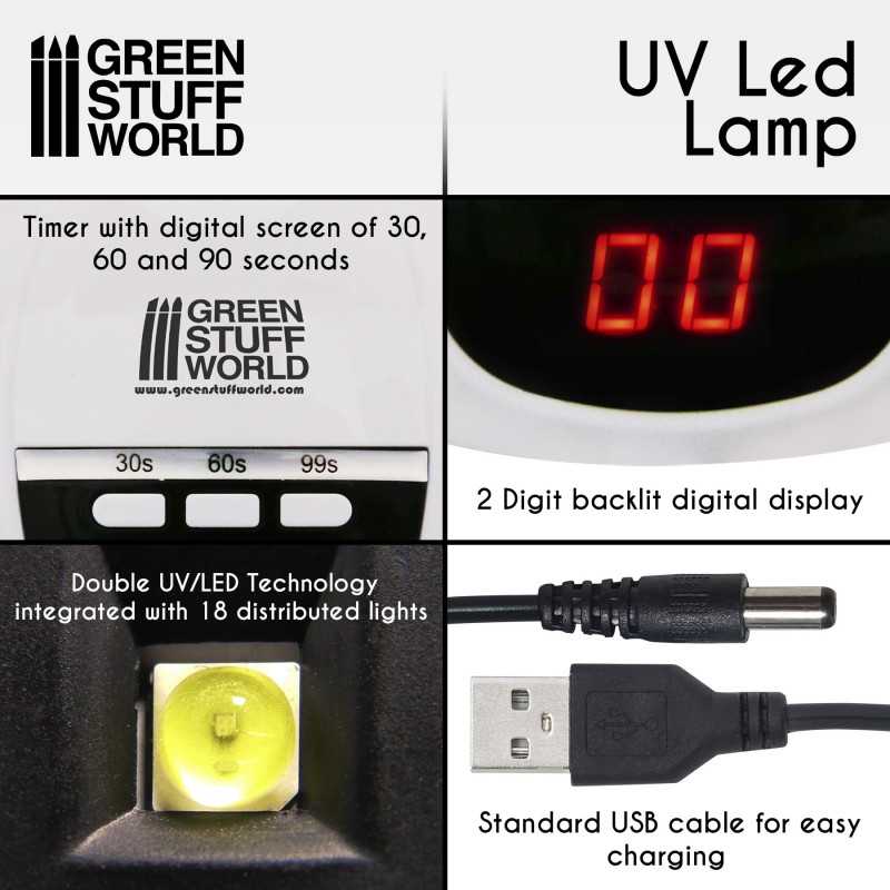 Green Stuff Ultraviolet LED Lamp GSW2384 - Afbeelding 3