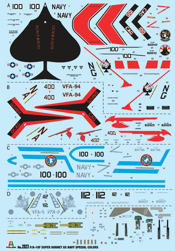 Italeri 1:48 F/A-18F Super Hornet U.S. Navy Special Colors IT2823 - Afbeelding 4