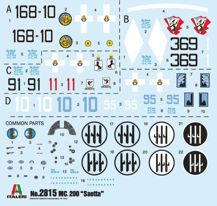 Italeri 1:48 MC.200 Saetta IT2815 - Afbeelding 7