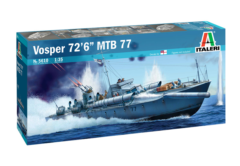 Italeri 1:35 Vosper 72''6" MTB 77 IT5610
