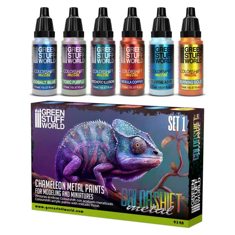 Green Stuff Chameleon Acrylic Paint Set 1 GSW9340