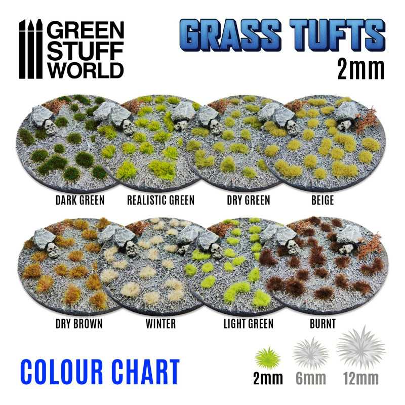 Green Stuff Tufts 2mm WHITE WINTER GSW10979 - Afbeelding 3