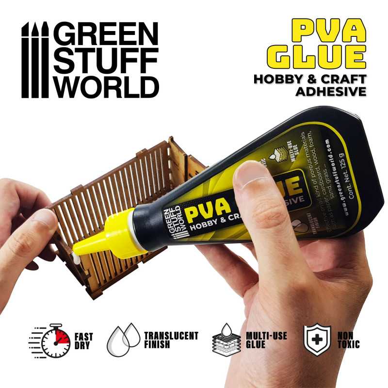 Green Stuff PVA Glue 125gr GSW2863 - Afbeelding 2