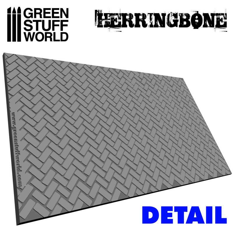 Green Stuff Herringbone Rolling Pin GSW1675 - Afbeelding 3