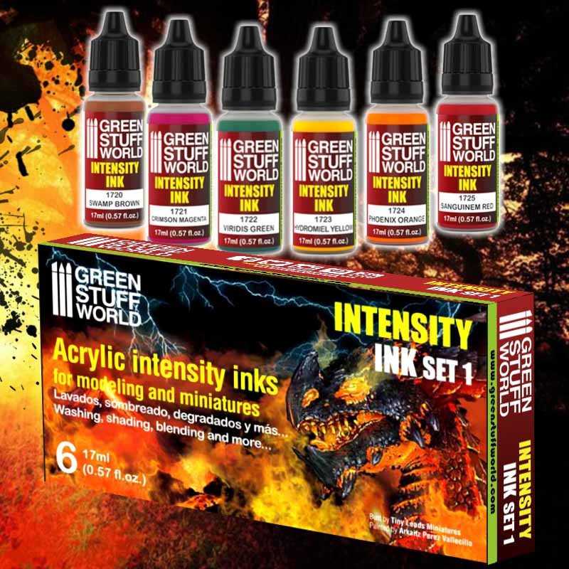 Green Stuff Acrylic Intensity Ink Set 1 GSW9351