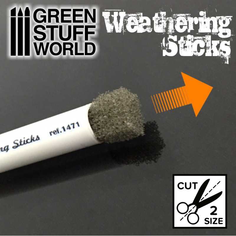 Green Stuff Weathering Sticks 8mm ( 3 stuks ) GSW9311 - Afbeelding 3