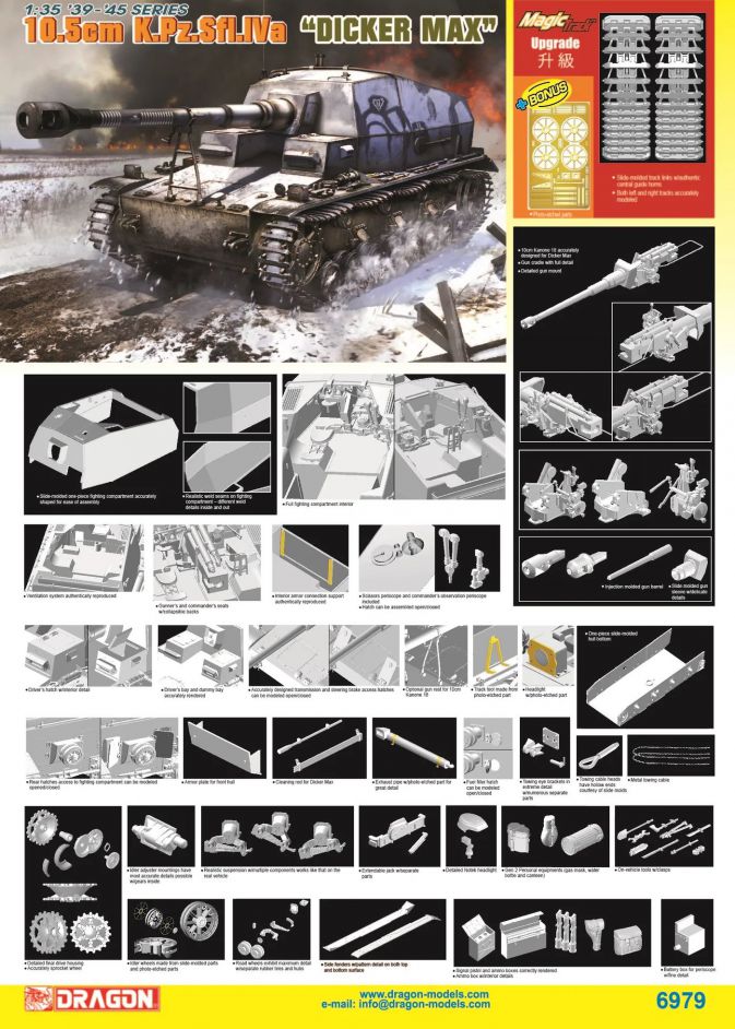 Dragon 1:35 10.5cm K.Pz.Sfl.IVa "Dicker Max" DR6979