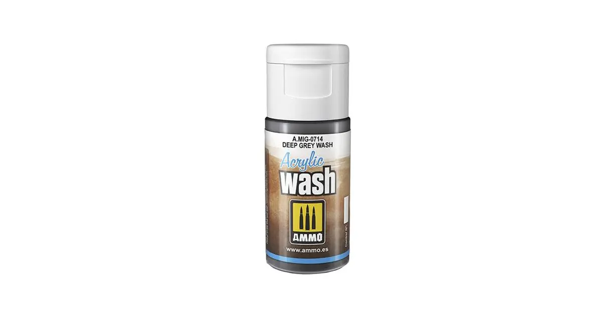 Ammo Mig Acrylic Wash Deep Grey Wash 15ml MIG-0714