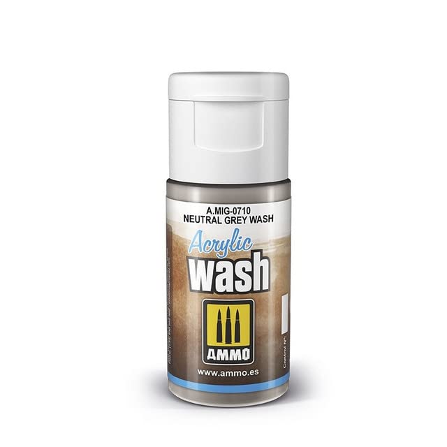 Ammo Mig Acrylic Wash Neutral Grey Wash 15ml MIG-0710