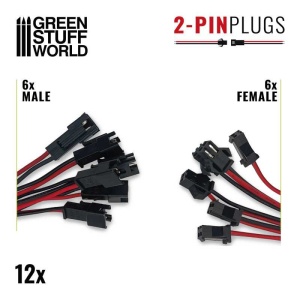 Green Stuff 6 Male and 6 Female Quick Connectors GSW11692