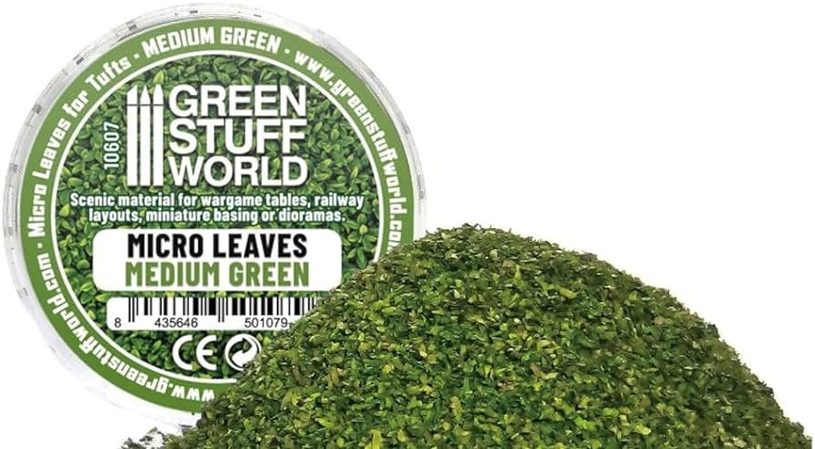 Green Stuff Micro Leaves Medium Green Mix GSW10607