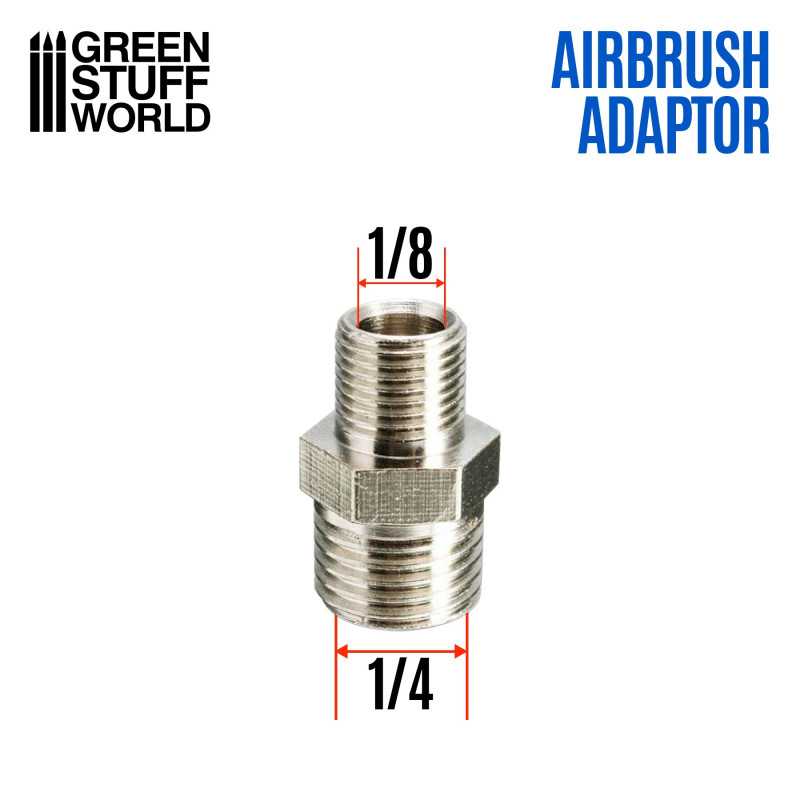 Green Stuff Airbrush Thread Adapter 1/4 to 1/8 GSW2421