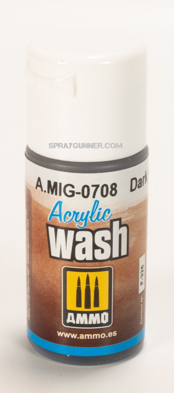 Ammo Mig Acrylic Wash Dark Wash 15ml MIG-0708