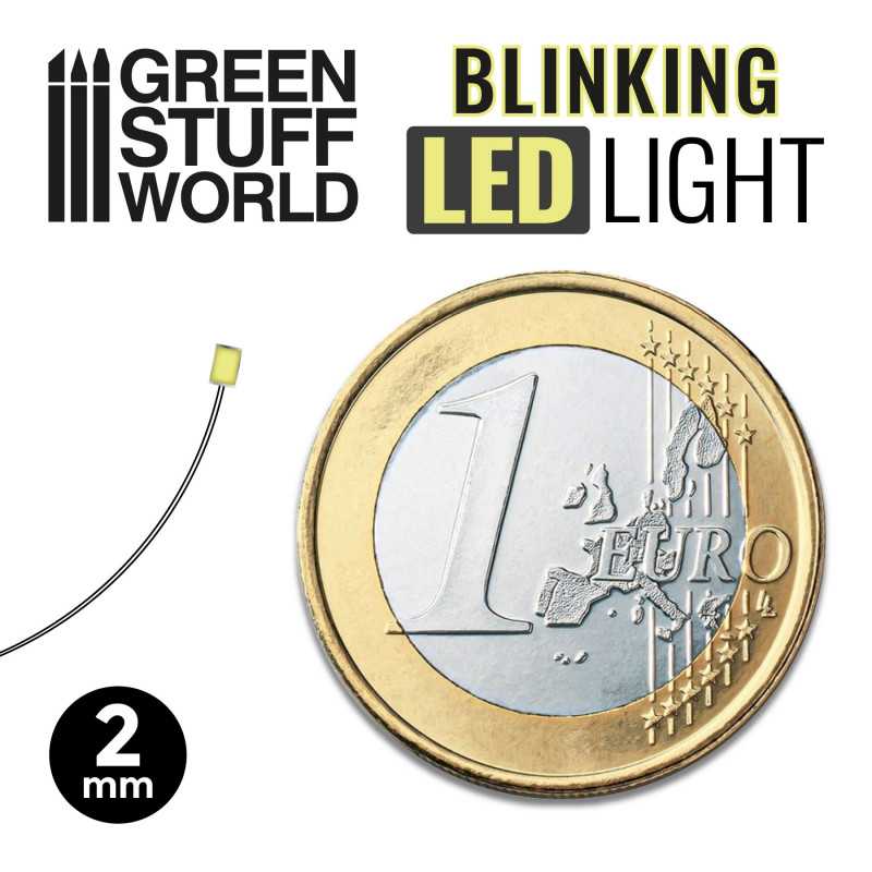 Green Stuff Blinking LEDs RED 2mm ( 10 stuks ) GSW3650 - Afbeelding 2
