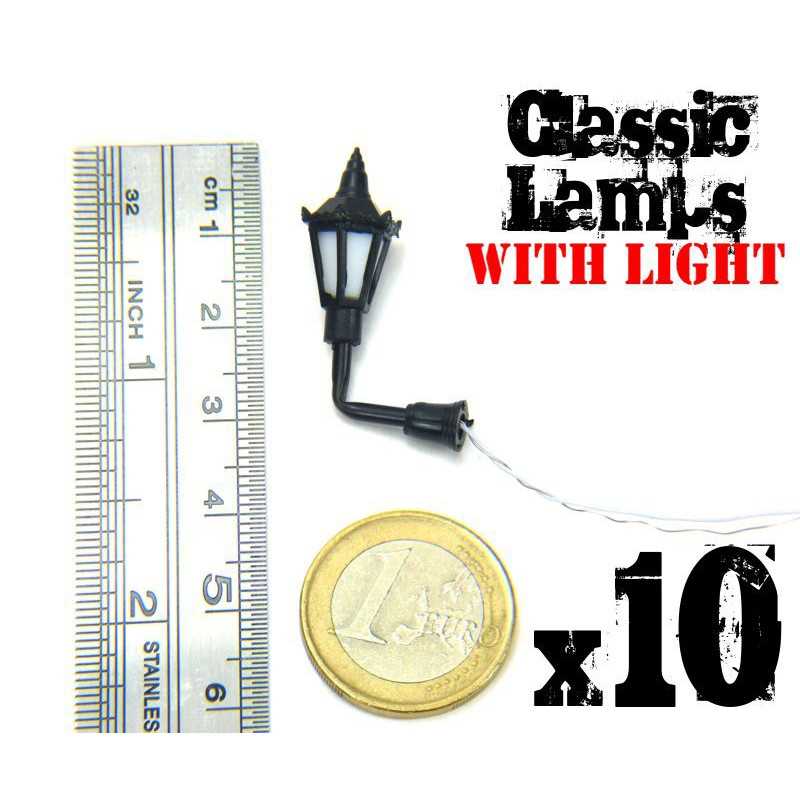 Green Stuff 10c Classic Wall Lamps whit LED Lights GSW9270 - Afbeelding 3