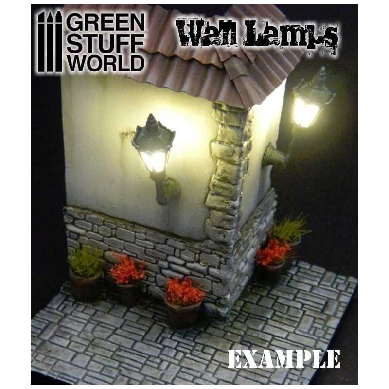 Green Stuff 10c Classic Wall Lamps whit LED Lights GSW9270 - Afbeelding 2