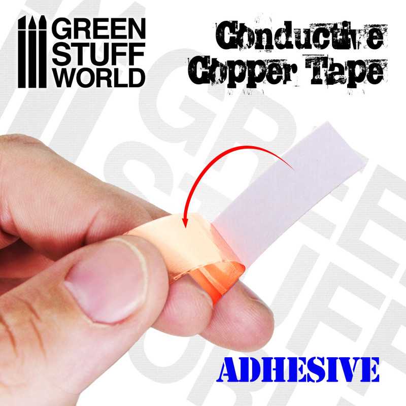 Green Stuff Conductive Copper Tape 3mm x 20 meter GSW2165 - Afbeelding 3