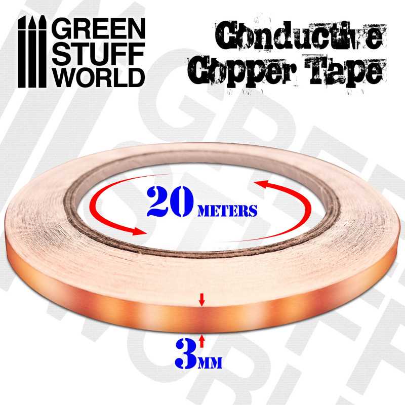 Green Stuff Conductive Copper Tape 3mm x 20 meter GSW2165