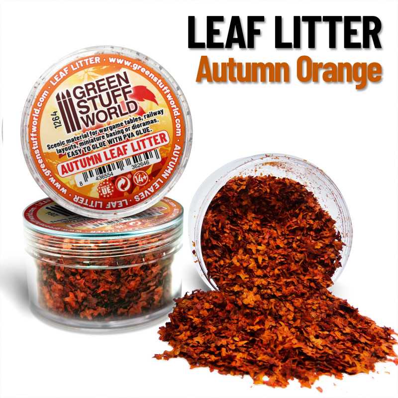 Green Stuff Leaf Litter AUTUMN ORANGE GSW1264