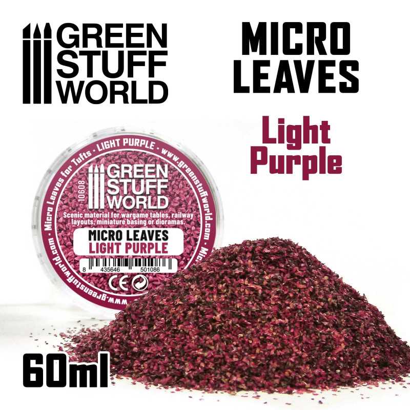 Green Stuff Micro Leaves Light Purple Mix GSW10608