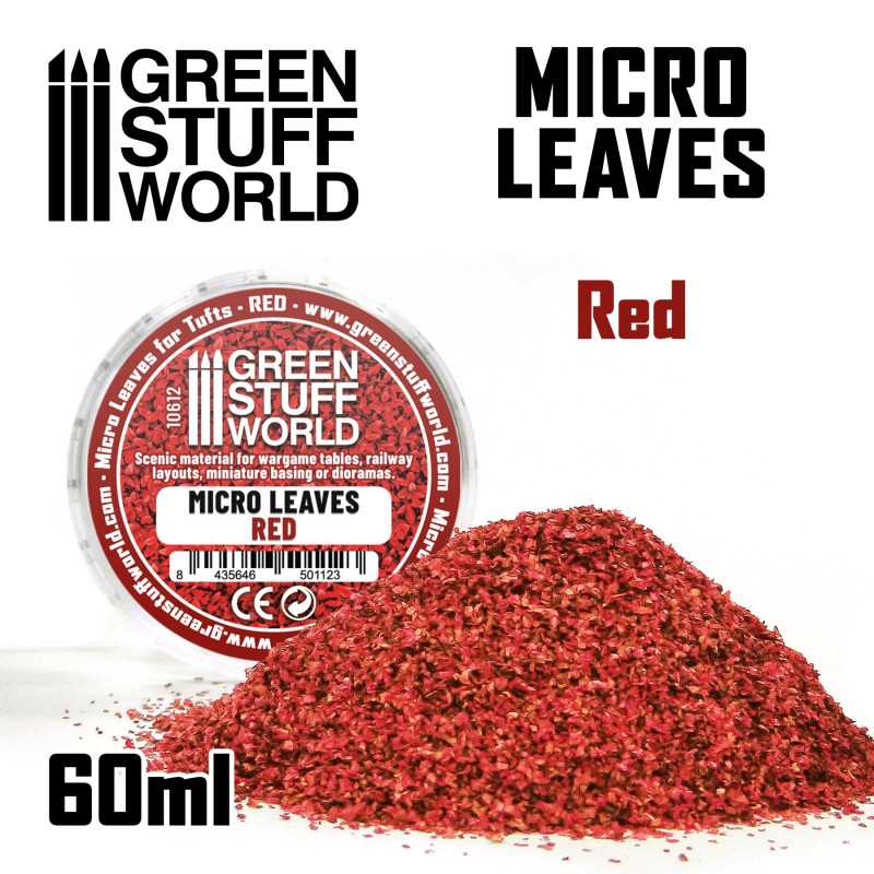 Green Stuff Micro Leaves Red Mix GSW10612