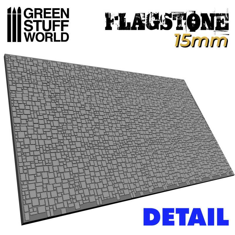 Green Stuff Rolling Pin Flagstone 15mm GSW2950 - Afbeelding 2